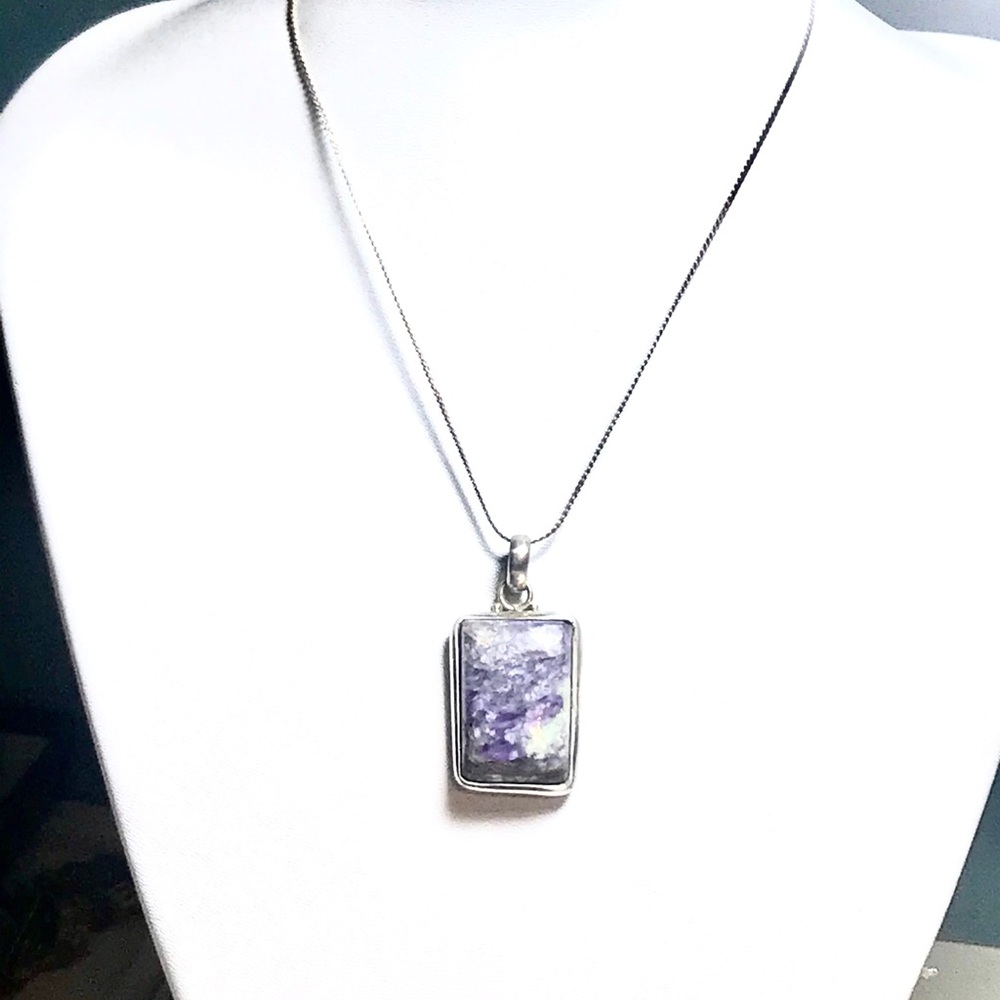 Sterling Charoite Necklace from Russia